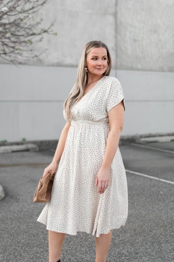 ALLY BAILEY SPOT MIDI DRESS